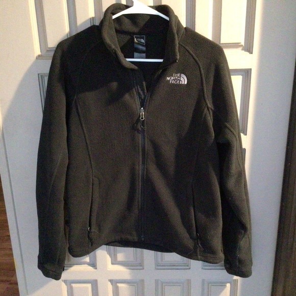 North Face Fleece SzM Jacket Zip Front Dk Gray Unisex Adult Pre-Owned - Picture 1 of 7
